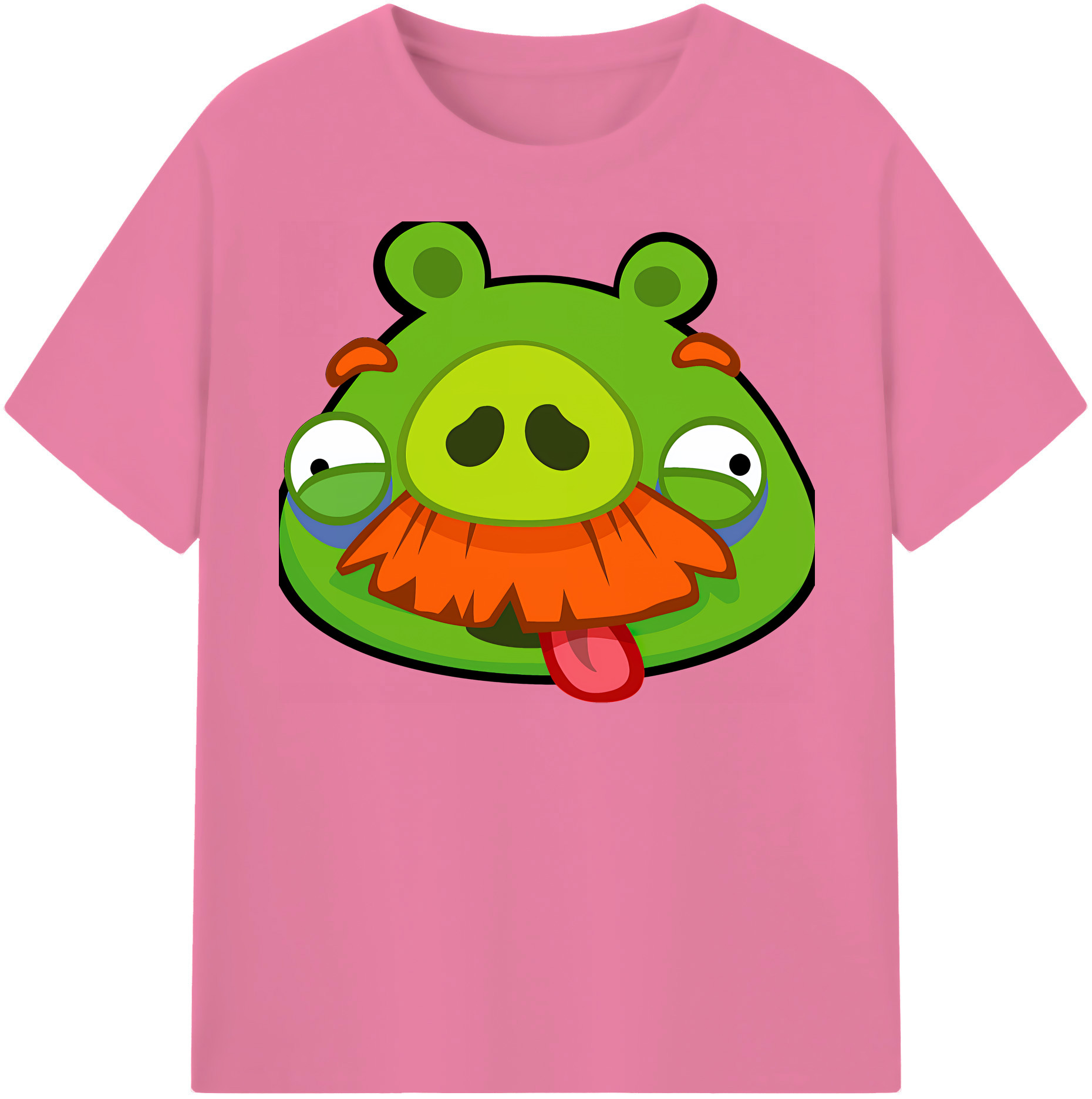 （画像用） Angry Birds アングリーバード 綿100％半袖Tシャツ（フロントプリント）